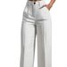 Women's Clothing Solid Color Casual Women's High Waisted Pleated Loose Trousers Work Pants Dress Pants_ecoleips.com