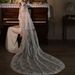 Women's Clothing Vintage Ethereal Lace Wedding Dress With Long Train For Church Outdoor Bridal Veil Included_ecoleips.com