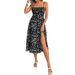 Cross-border Foreign Trade European And American Women's Clothing 2025 Summer Sexy Strapless Printed_ecoleips.com