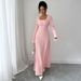 Cross-border European American High-end Style Slim-fit Simple Long-sleeve Dress Women's Clothing 2025 Autumn And Winter_ecoleips.com