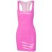 European And American Style PU Solid Color Strap Women's Tight Sexy Sleeveless Leather Hot Girl Bodycon Short Dress_ecoleips.com