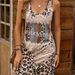 Women's Clothing Women's Spring And Summer Comfortable All Match Slim Leopard Print Sleeveless U Neck Women's Dress_ecoleips.com