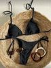 Women's Halter Neck Tie up Bikini Two Piece Swimsuit for Beach Vacation Casual Fashion Swimwear_ecoleips.com