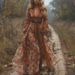 Women's Clothing Printed Ethnic Holiday Beach Dress_ecoleips.com