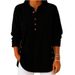 2026 Cross-Border European And American Autumn Winter New Corduroy Solid Color Loose Casual V-Neck Button Long Sleeve_ecoleips.com