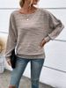 K Women's New Style Ribbed Round Neck T-shirt. No Necklace, Bag, Or Other Accessories._ecoleips.com