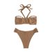 Women's High Waist Triangle Bikini Set - Sexy Wrap Neck Swimwear For Beach & Pool (Multi-Color)_ecoleips.com
