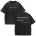 Summer Washed Short-Sleeve Top Quality You Are Enough Oversized Inspirational Letter Print Fashion Retro Pure Cotton T-Shirt For Men_ecoleips.com