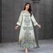 Women's Clothing Robe Leopard Print Nail Bead Hot Diamond Women's Long Skirt Dress_ecoleips.com