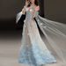 Ethereal Dreamy Light Wedding Dress Engagement Evening Gown Birthday Party Travel Photography Forest Themed Bridal Toast Robe Women's Clothing_ecoleips.com