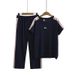 Women’s Cooling Sporty Outfit Set – Breathable Short Sleeve & Lounge Shorts (Sizes M-4XL)_ecoleips.com