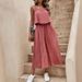 Women's Clothing Solid Color Pleated Tank Top Wide Leg Pants Casual Set_ecoleips.com