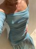 Blifanbo Off-shoulder Strapless Sexy Maxi Dress Women Summer New Backless Long Sleeve Patchwork Pleated Long Dress Elegant_ecoleips.com