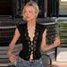 Women's Lace Vest Top Sleeveless Hollow Out Button Detail Base Layer Tank Camis Style Fashion_ecoleips.com