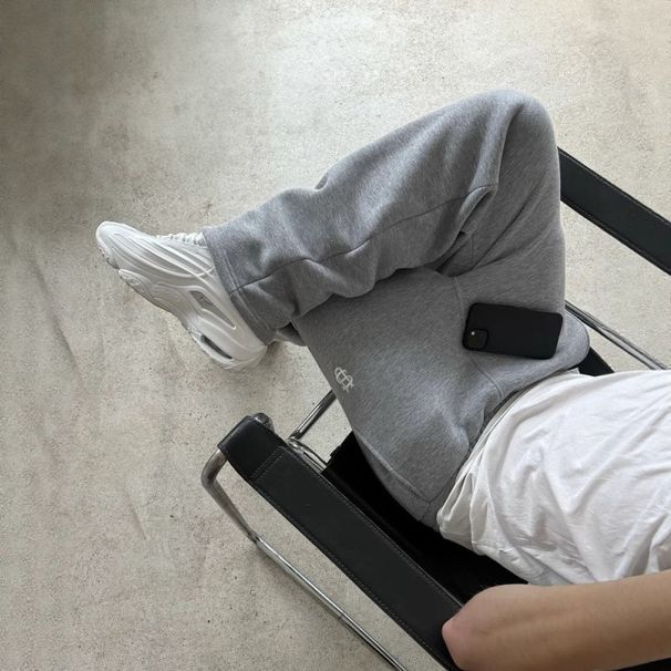 Casual Embroidered Zipper Sweatpants High Street Hip Hop Rap Style Men's And Women's Long Pants Street Fashion_ecoleips.com
