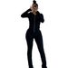 Women's Ribbed Striped Sweatshirt & Pants Set - Urban Sporty Outfit For Autumn & Winter, Fashionable Casual Loungewear_ecoleips.com