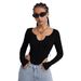 Voya Women's Street Trendy T-shirt For Spring/Summer 2026 New Anti Stitching Fashion Top_ecoleips.com