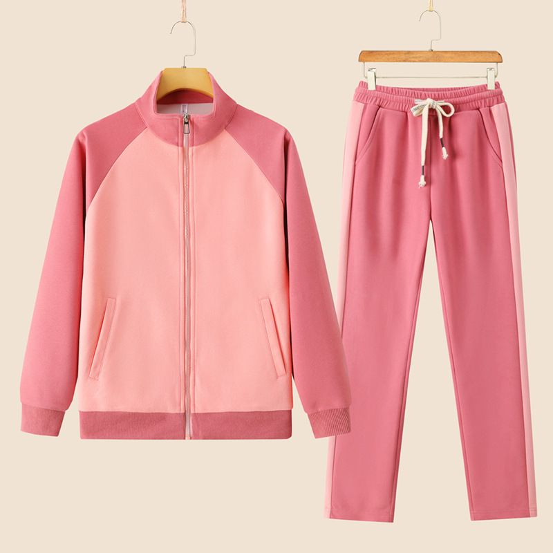Women's Cotton Hooded Cardigan Set - Soft Casual Lounge Wear, Trendy Solid Color Pullover & Pants Outfit For Spring & Autumn_ecoleips.com