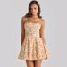 New Spring/Summer European And American Women's Fashion French Sleeveless Fishbone Waist Slimming Elegant Floral Print Floral Strapless Dress
_ecoleips.com