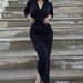 YD401 European And American Cross-border Women's New Sexy Long-sleeved Bodycon, Casual Slim-fit Hooded Solid Color_ecoleips.com