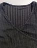 Women's Sexy Ribbed Knit Tank Top With Button Details - V-Neck Sleeveless Stretch Fit Machine Washable Black Polyester_ecoleips.com
