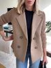 2025 Spring New Cross-Border European And American Foreign Trade Women's Fashion Elegant Woolen Patchwork Coat_ecoleips.com