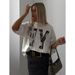 100% Cotton American Style Popular Printed Short Sleeve T-Shirt For Women Ins Design Casual Versatile Trendy Couple_ecoleips.com