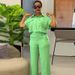 Women's Clothing Summer New Casual Lapel Short Sleeved Shirt Wide Leg Trousers Fashion Suit_ecoleips.com