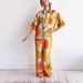 Women's Clothing Short-sleeved Printed Suit Casual Loose Vacation Pants Two-piece Set_ecoleips.com