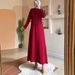 Verve 2025 Spring/Summer New Muslim Fashion Casual Long Sleeve Shirt And Skirt Set_ecoleips.com