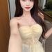 Summer New Style Pure And Sexy Solid Color Halter Neck Camisole Women, Slim Fit Hollow Lace Top For Hot Girls_ecoleips.com
