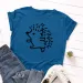 100% Cotton Women T-shirts Cute Hedgehog Printed Graphic T Shirts Woman Short Sleeve Tees Top Female Clothing Ladies Tshirt_ecoleips.com