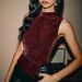 Cross-border European And American Sleeveless Sexy Slim-fit Rhinestone Hot Girl Tank Top Women's Clothing_ecoleips.com
