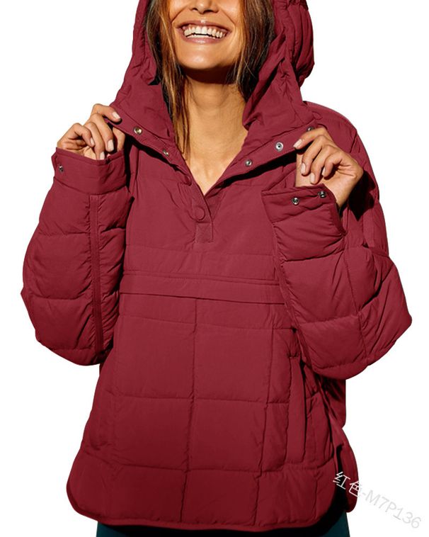 Women's Stylish Oversized Hooded Sweatshirt – Soft Cotton Blend Pullover With Round Hem_ecoleips.com