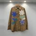 Women's Long Sleeve Blouse With Floral Embroidery, Loose Fit Oversized Shirt, Vintage Inspired Design For Casual Wear_ecoleips.com