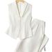 Women's Clothing Elegant Sleeveless Single-Breasted Vest And Casual Straight-Leg Trousers Suit For Women Style_ecoleips.com