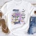 European And American Cross-border Foreign Trade Clothing, Book Pattern Round-neck Printed Women's Short-sleeve T-shirt_ecoleips.com