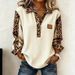 Women's Loose Long Sleeve Collared Pullover Sweatshirt European American Style Digital Print Color Block New 2026_ecoleips.com