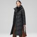 Women's Clothing Women's Winter Long Quilted Coat With Adjustable Waist, Oversized Knee-Length Thickened Padded Jacket Coat With Adjustable Waist_ecoleips.com