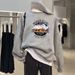 Women's American Retro Style Cotton Sweatshirt Fleece Lined Thickened Winter Top Loose Lazy Style Spring Autumn 2023 New_ecoleips.com