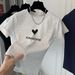 Women's Cotton Short Sleeve T-Shirt Slimming Versatile Top Short Fit Age Reducing Base Layer for Stylish Casual Wear_ecoleips.com