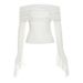 2026 European And American Style Cross-Border Spring New Women's Solid Color Slim Fashion Off-Shoulder Sexy Backless_ecoleips.com