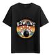 Women's T-Shirts T-shirt Muscle Freaks Vintage Style Bowling Fanatic_ecoleips.com