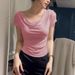 2026 Summer New French Style Slim Fit Short Off-Shoulder Top For Women, Fashionable And Chic_ecoleips.com