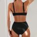 New U Neck Sling Split Swimsuit Female High End Beach Hot Spring Bikini Swimsuit_ecoleips.com