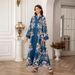 Muslim Women's Robe Elegant Printed Long Skirt Dress_ecoleips.com