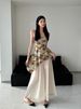 ZOEVA Sweet And Hot Girl Sexy Sleeveless Bandeau Vest Women's Summer Design Sense Wears An Irregular Waist Slimming Floral Top_ecoleips.com