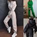 Women's Clothing Two Piece Sports Navel Baring Hooded Sweatshirt Wide Leg Trousers Suit Women_ecoleips.com