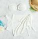 Women's Clothing Split Three Piece Swimsuit Ring Hollow Tube Top Sexy Bikini Swimsuit_ecoleips.com