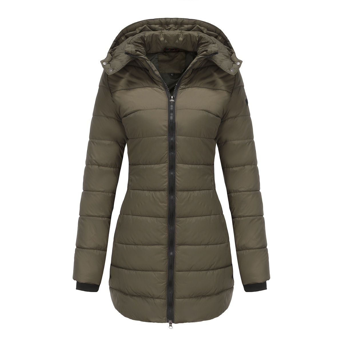 Women's Clothing Women's Long Sleeved Cotton Coat Anti-Splashing Detachable Cap Warm Jacket For Autumn And Winter Party Style_ecoleips.com